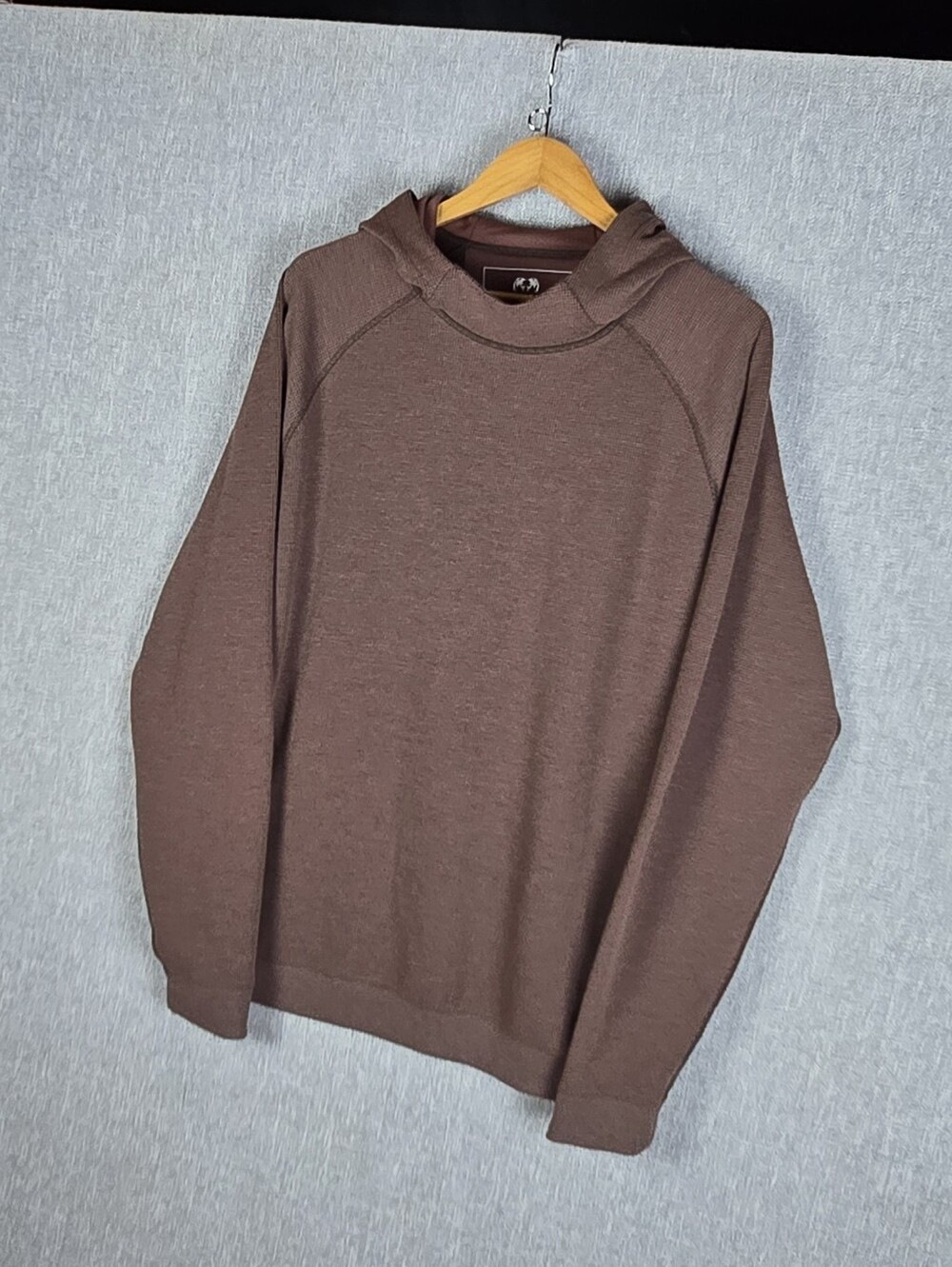 KUIU Canyon Waffle Knit Hoodie Rust Color Mens Sz XL